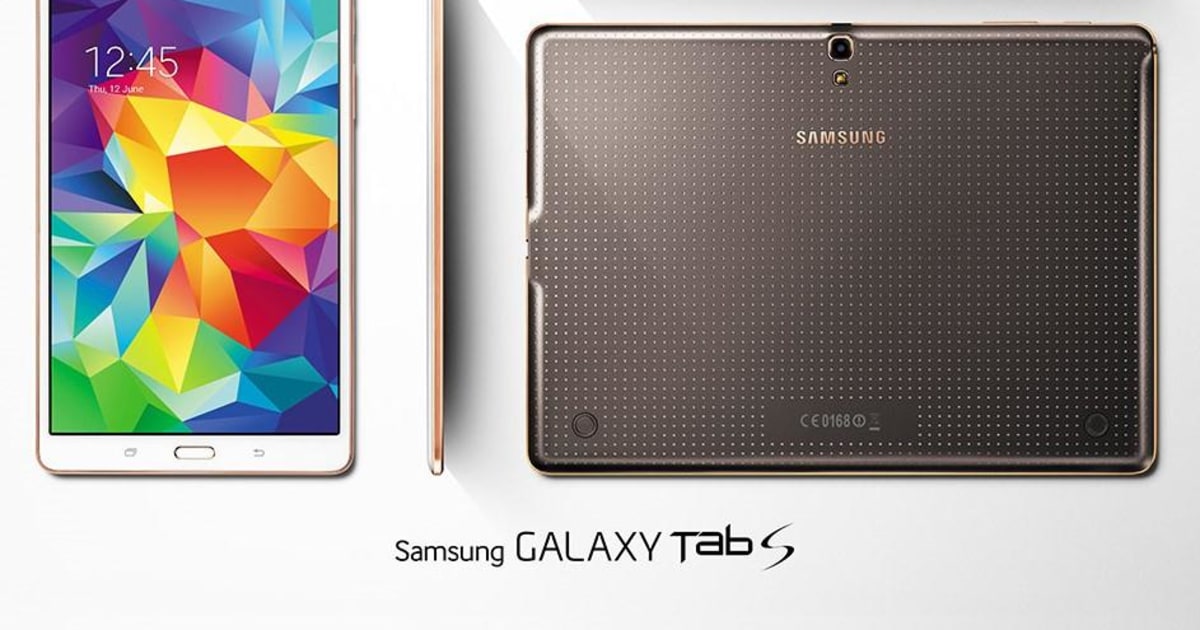 Samsung Unveils Galaxy Tab S Tablets With AMOLED Screen, Gold Trim