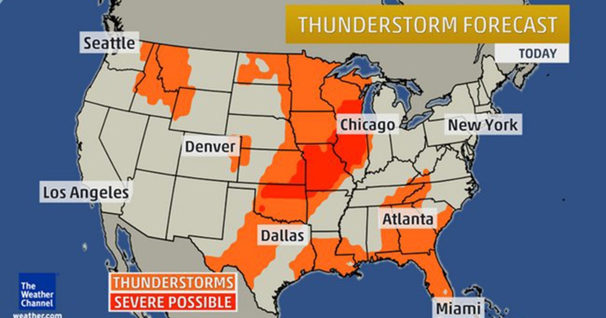 GrapefruitSized Hail Pounds Plains as Storm Slides East