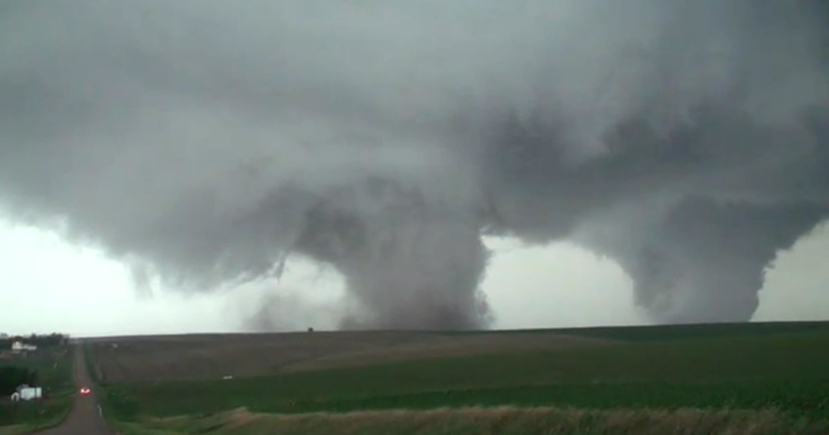 Storm Chaser Video Shows Double Tornado