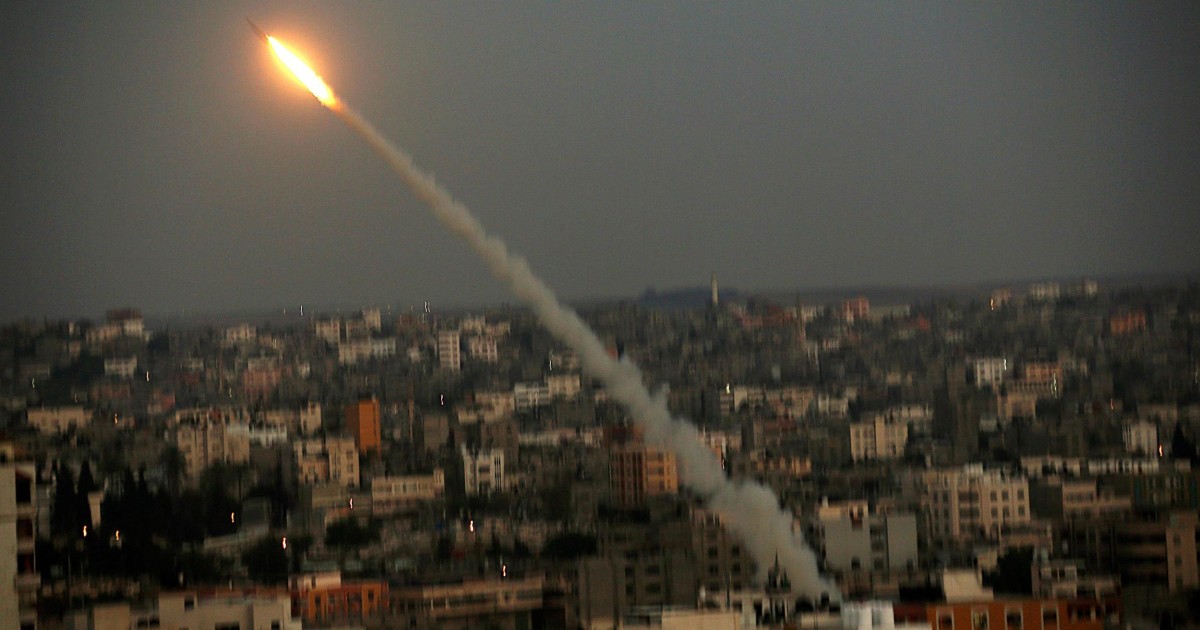 Hamas Firing China Designed Syria Made M 302 Rockets Israel