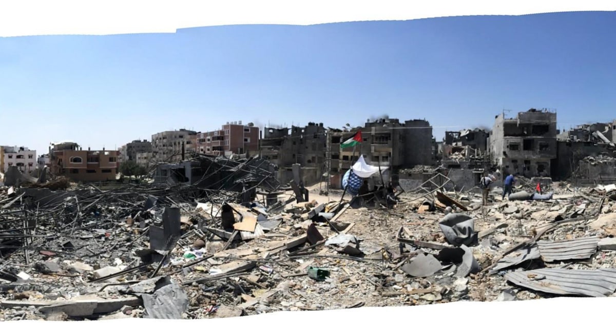 360 Degrees of Devastation: Gaza Neighborhood Left in Ruins