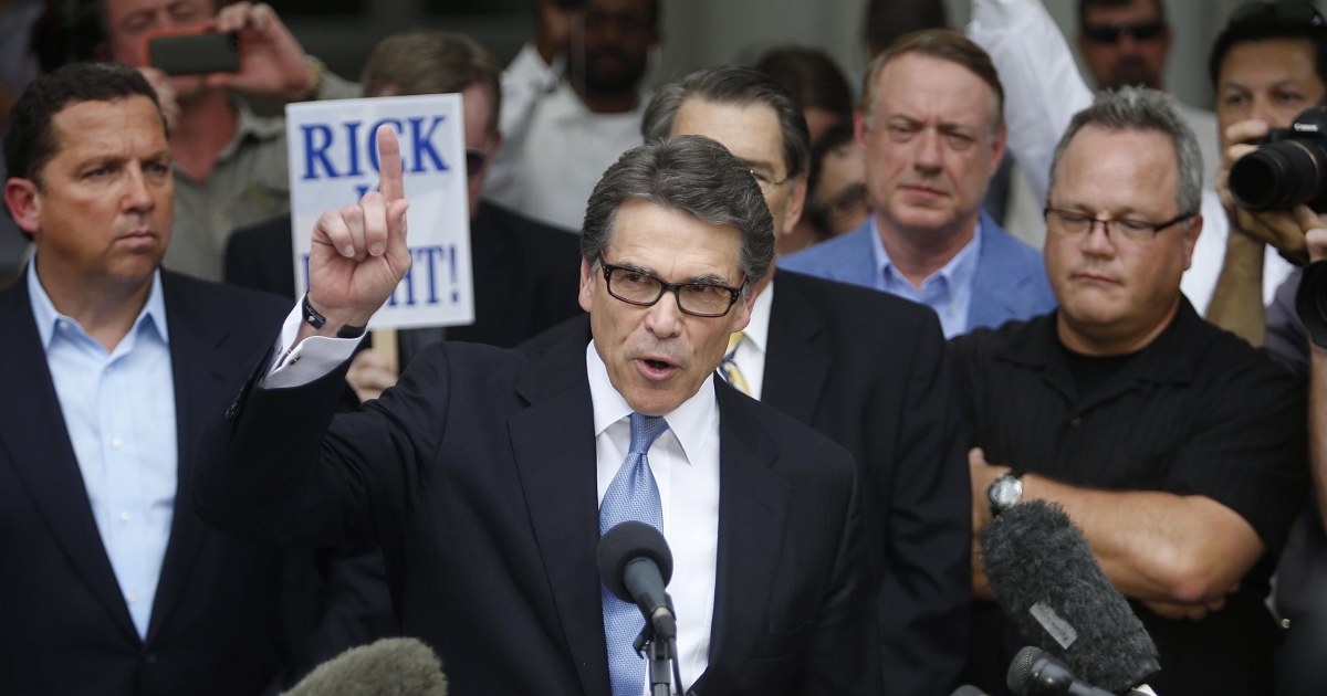 Perry Doubles Down After Indictment