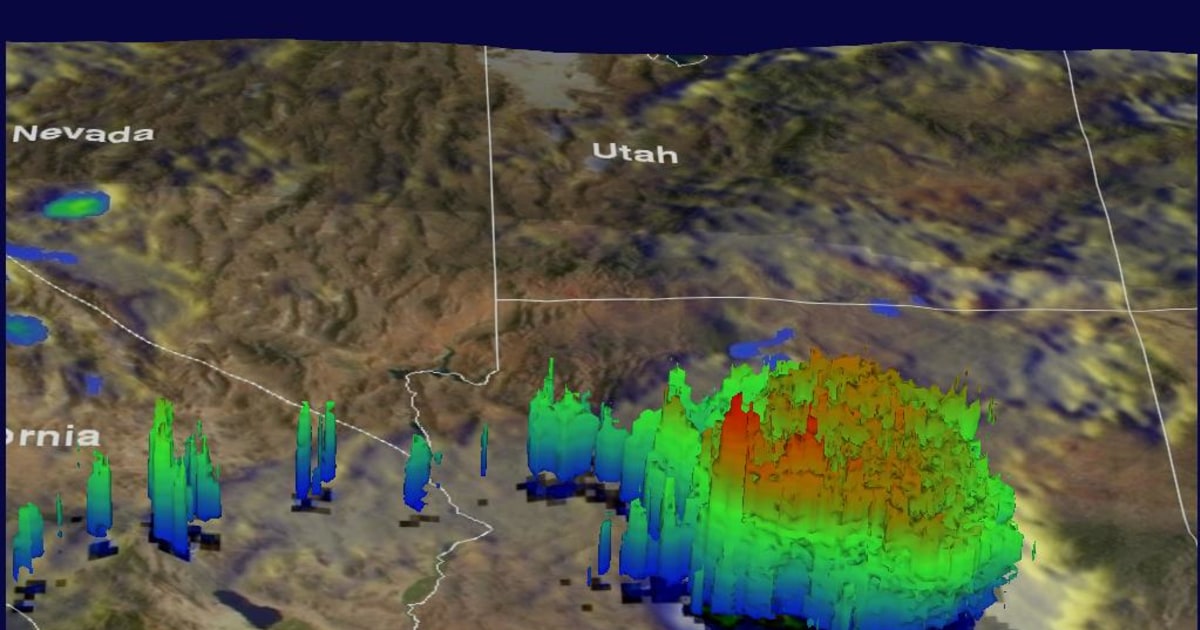 Arizona's Record Rainfall Seen from Space