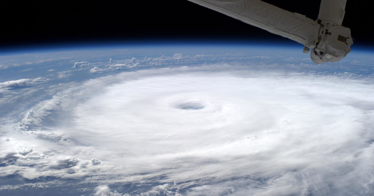 Hurricane Edouard Photographed From International Space Station