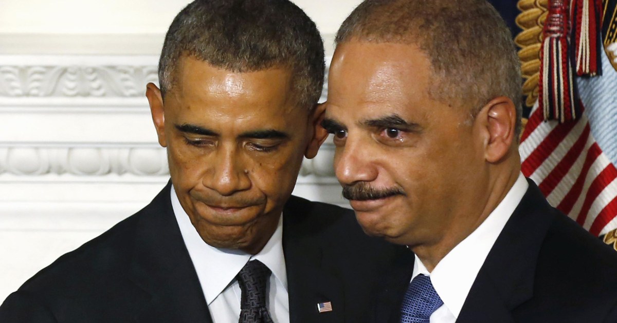 Eric Holder: 'It's the Right Time For Me to Go'