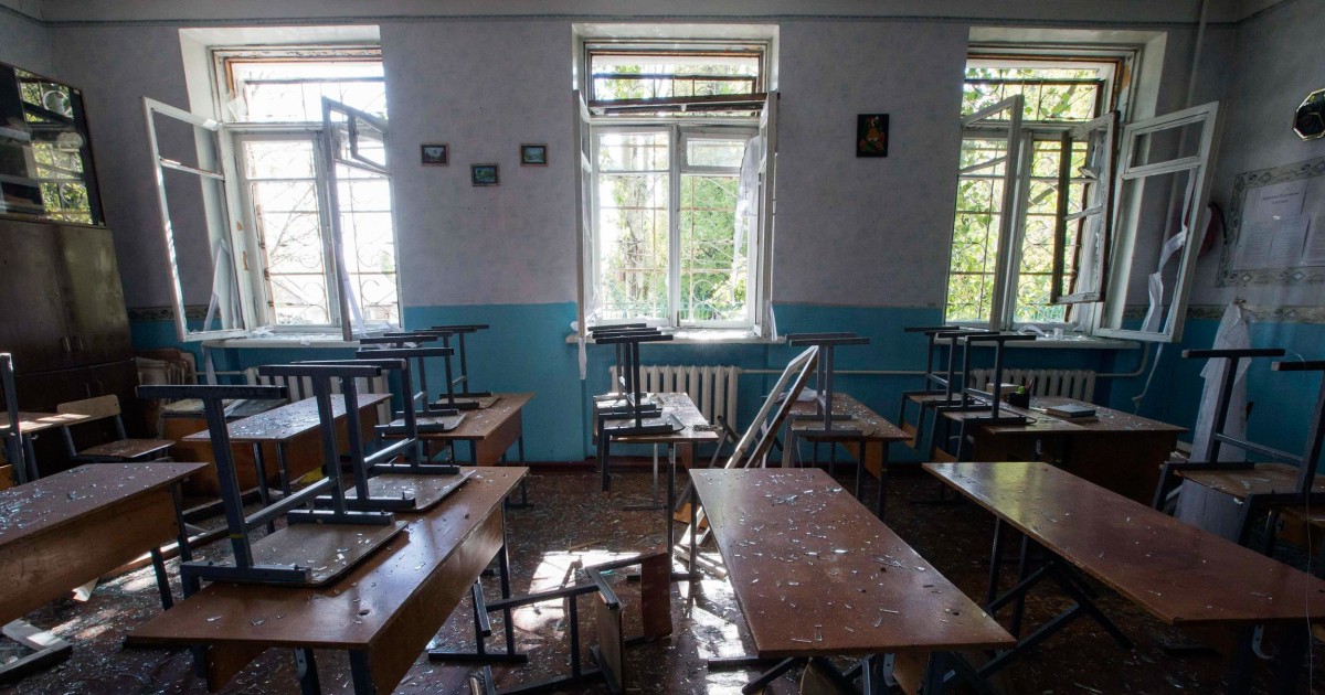 Ukraine School's Playground Shelled, Rebels Near Donetsk Airport