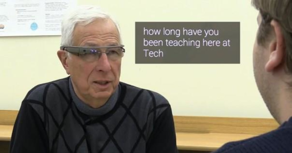 Captioning on Google Glass Subtitles Conversations for Hard of Hearing