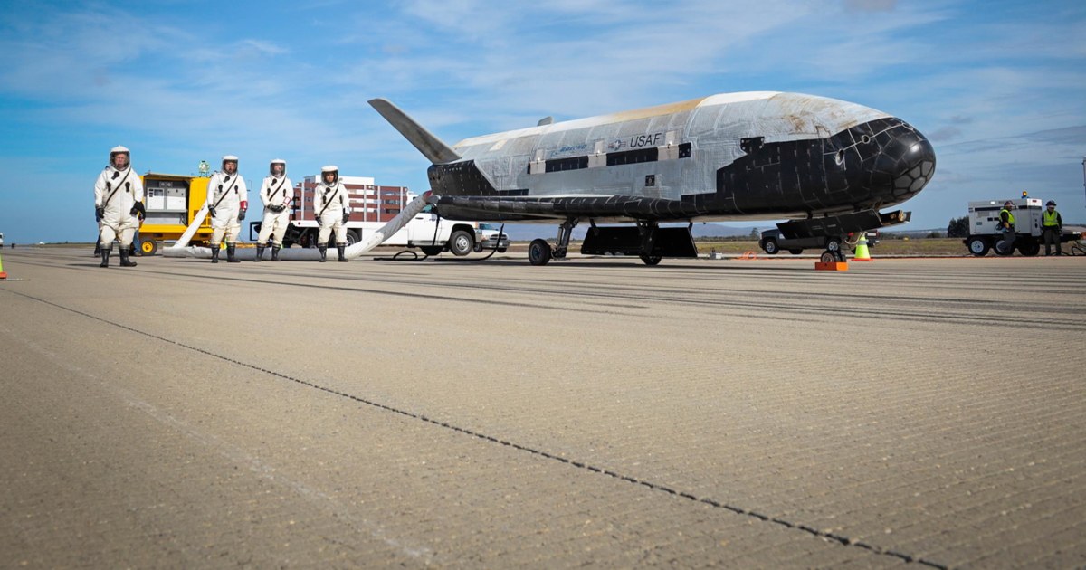 Mysterious X-37B Space Plane Returns To Earth After Nearly Two Years