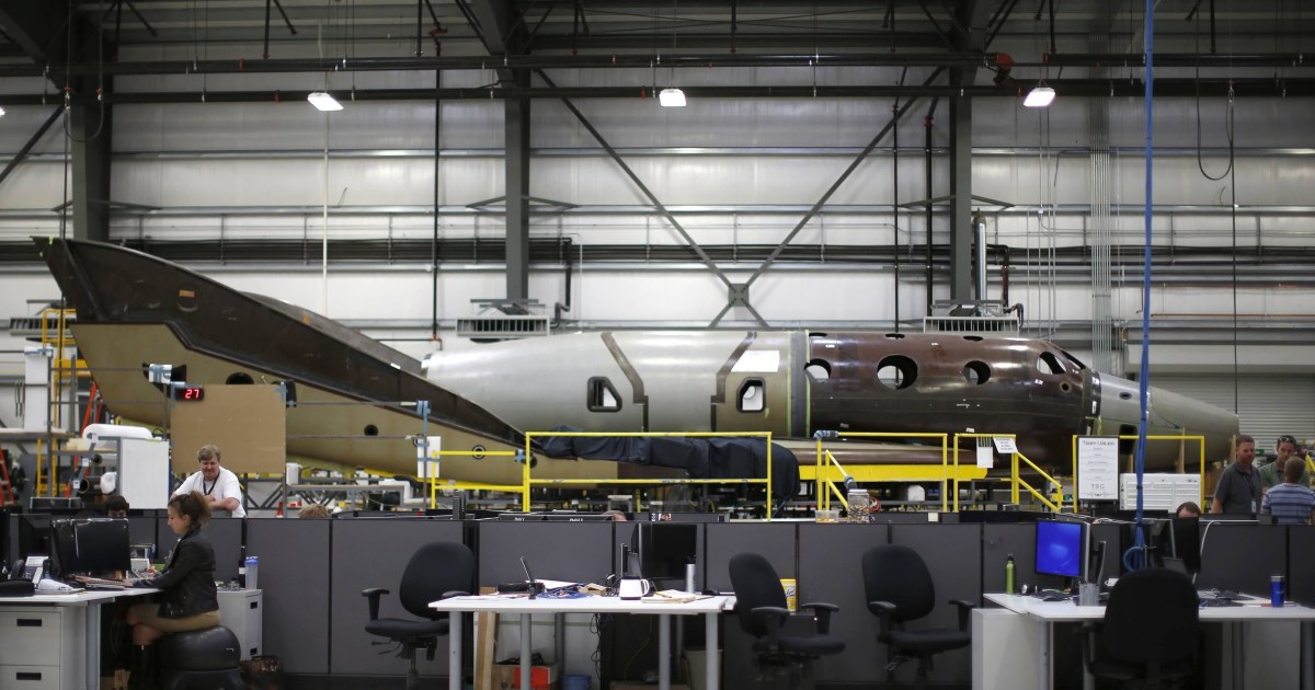 The Next SpaceShipTwo Takes Shape in Virgin Galactic Hangar