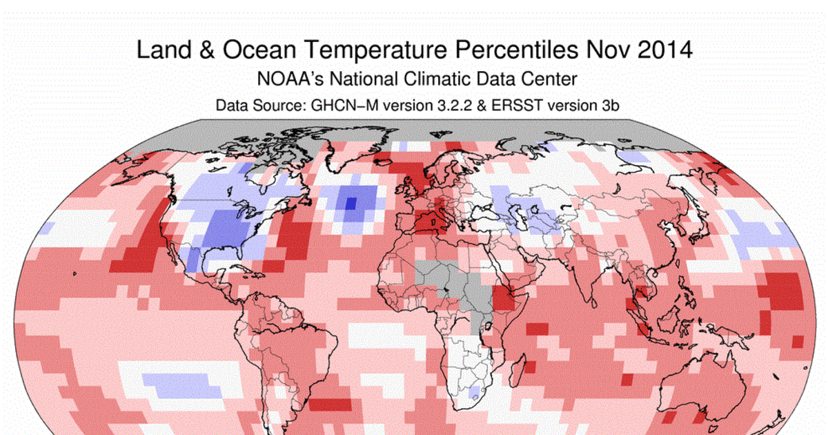 Month to Go: November Keeps 2014 on Track for Warmest Year on Record