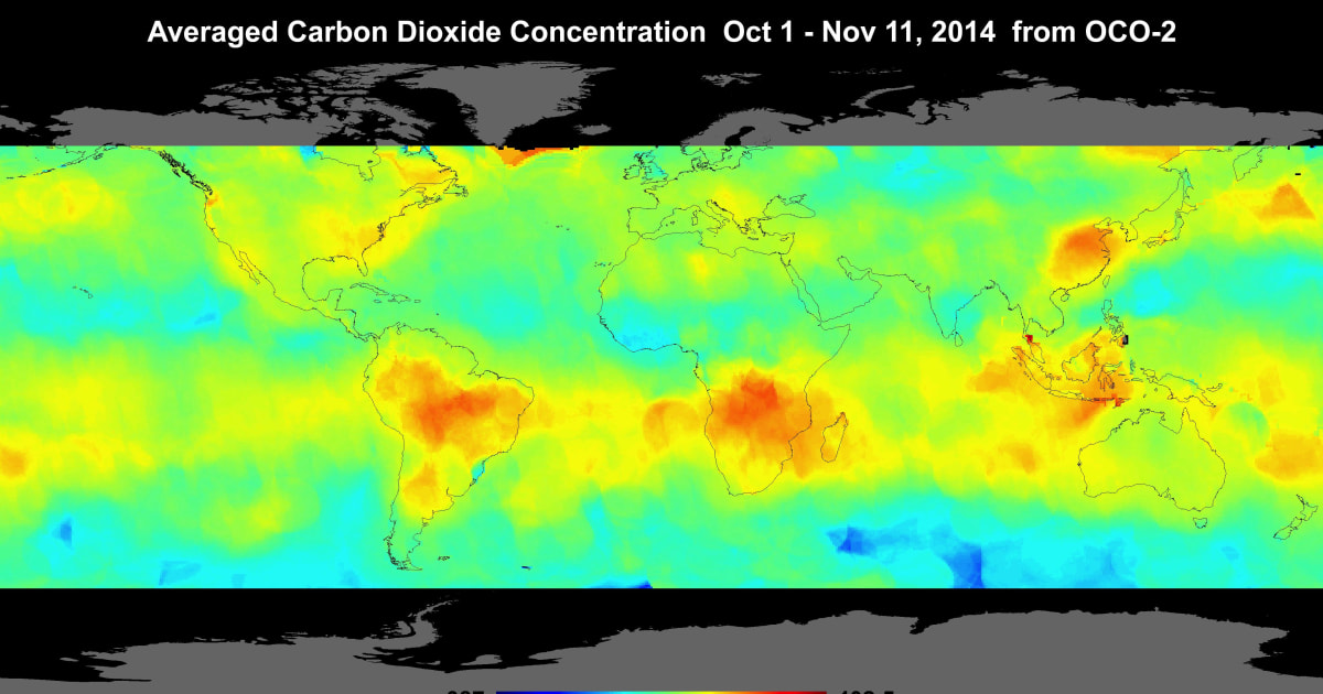NASA Satellite's 1st Carbon Dioxide Maps of Earth Revealed