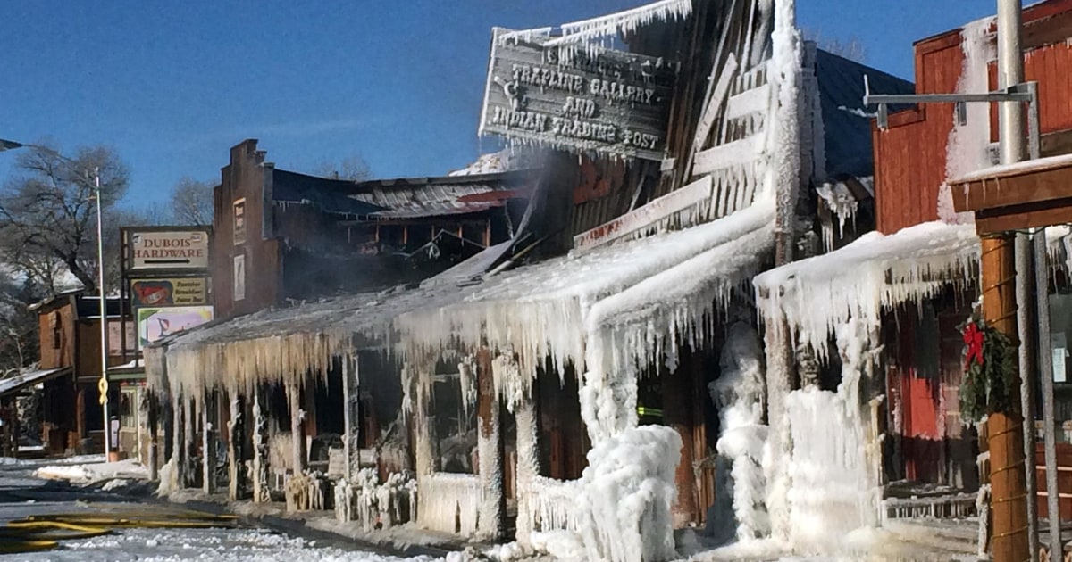 Fire in Dubois, Wyoming Ravages Historic Town