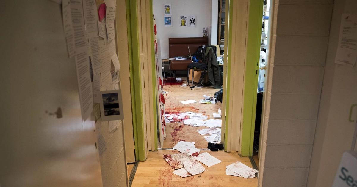 Image Inside Charlie Hebdo Office Reveals Bloody Aftermath of Paris Attack