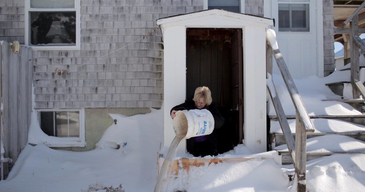 Direct Hit Coastal Town of Marshfield, Massachusetts, Cleans Up After