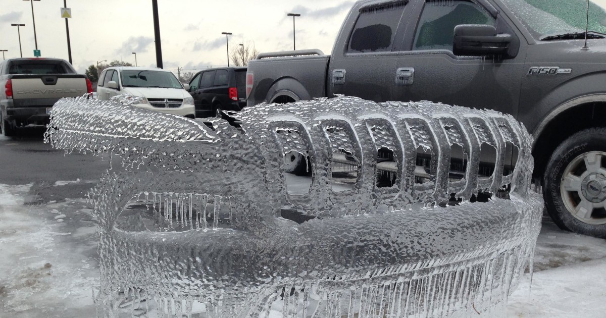 Frozen jeep best sale car