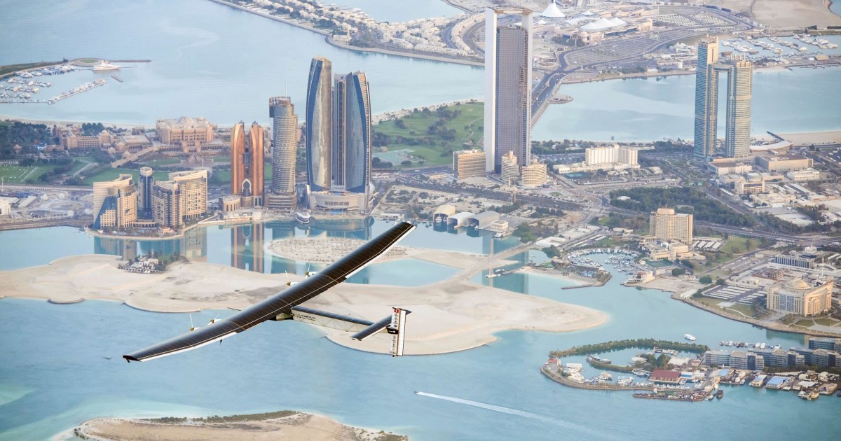 Solar-Powered Airplane Attempts Flight Around the World