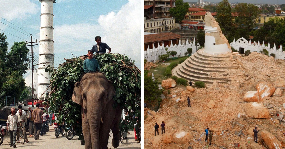Kathmandu's Historic Dharahara Tower Reduced to Rubble