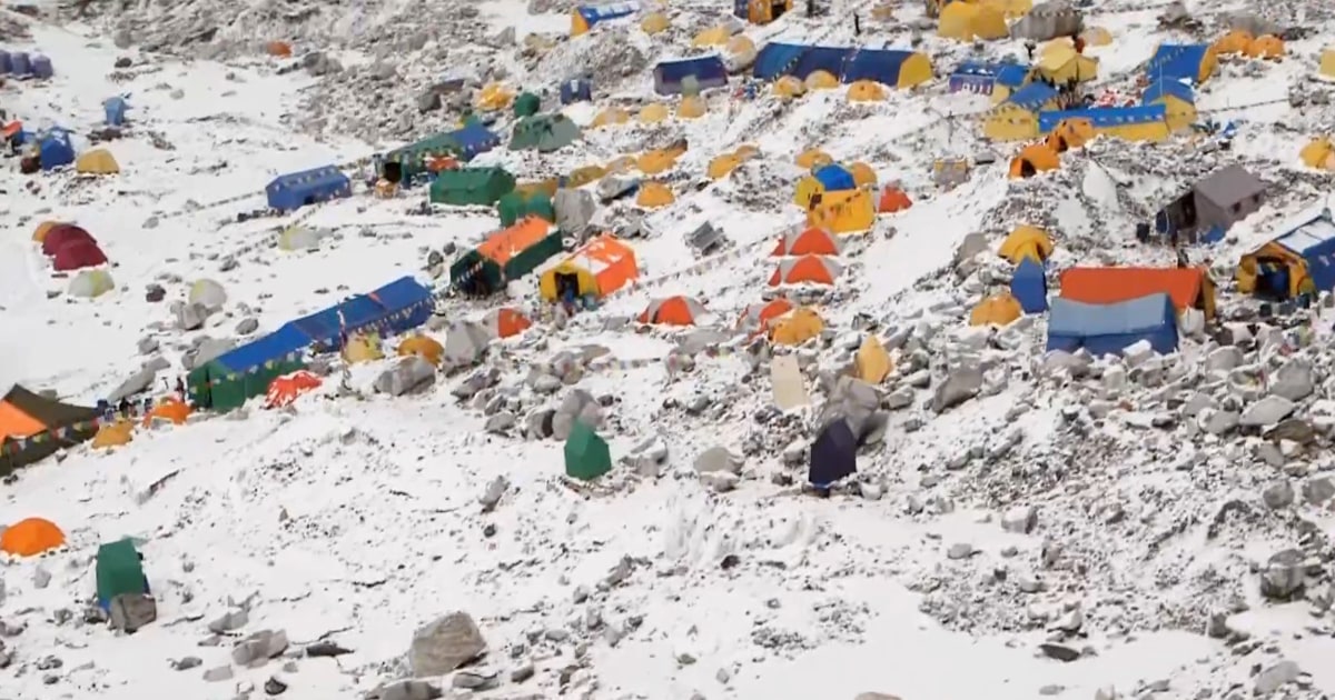 NBC News Team Witnesses Everest Base Camp Evacuation