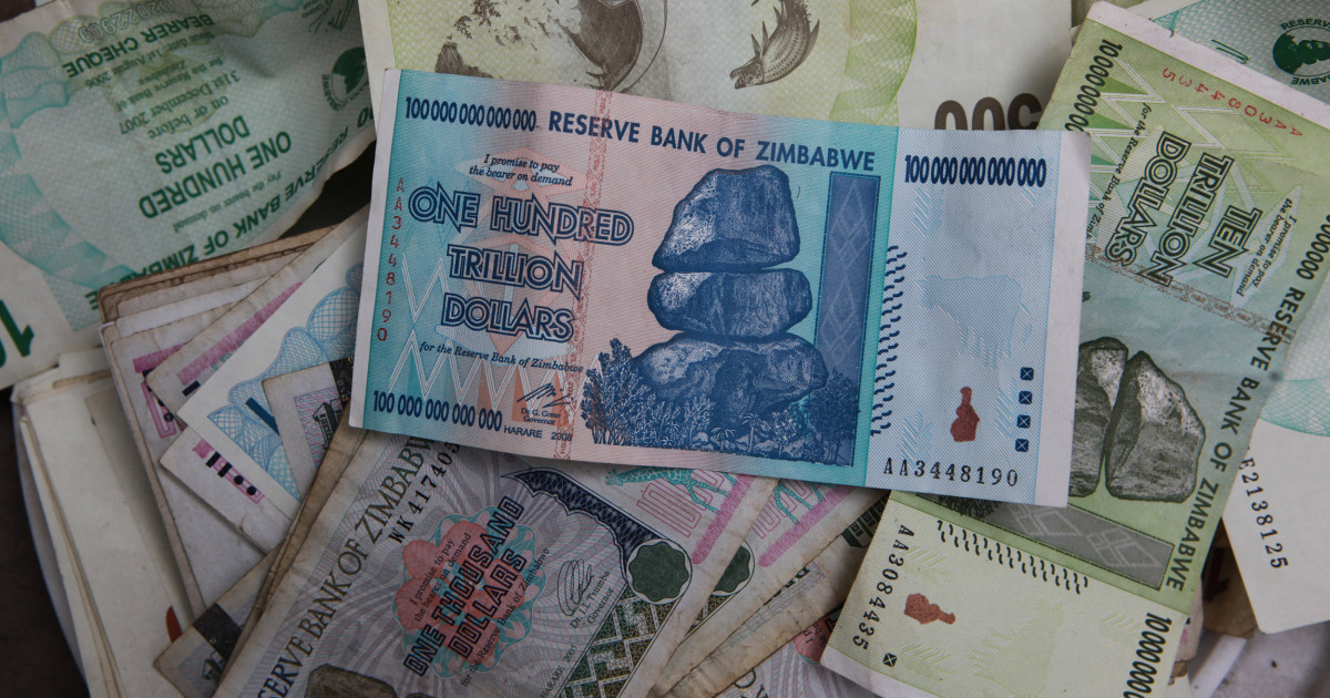 175 Quadrillion Zimbabwean Dollars Now Equals 5