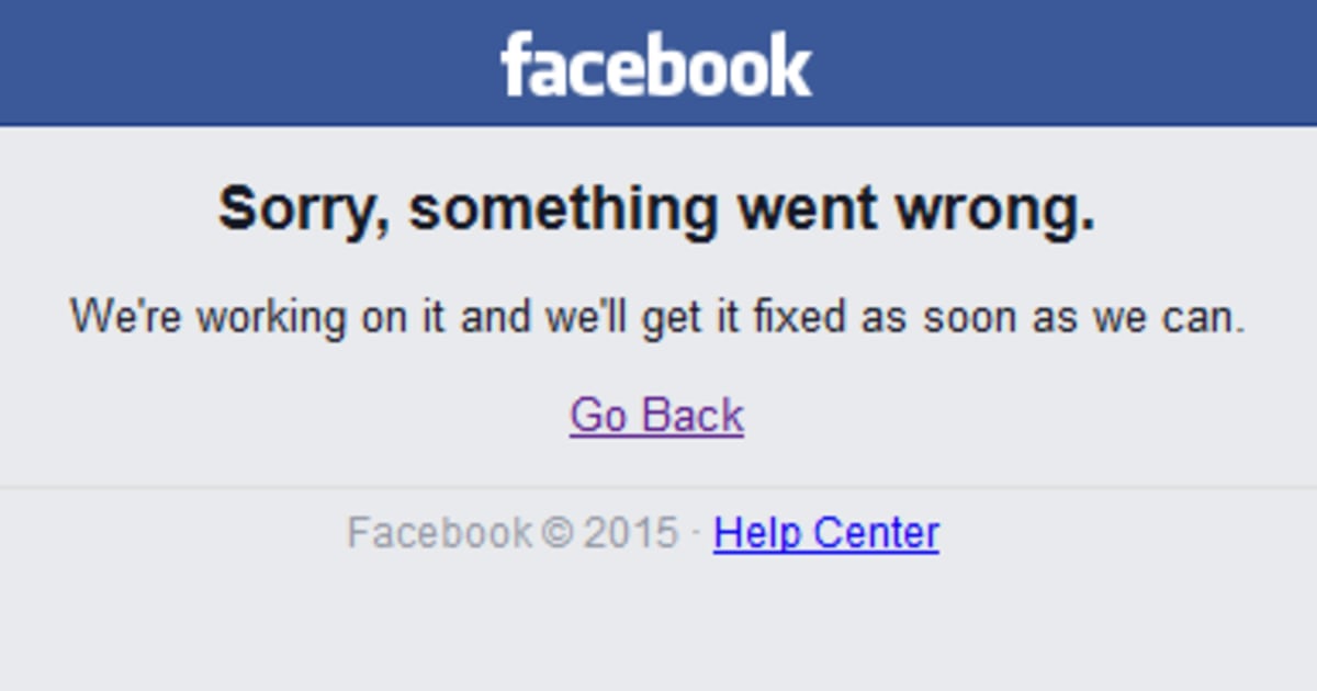 Facebook Goes Down for Some Users for Second Time in a Week