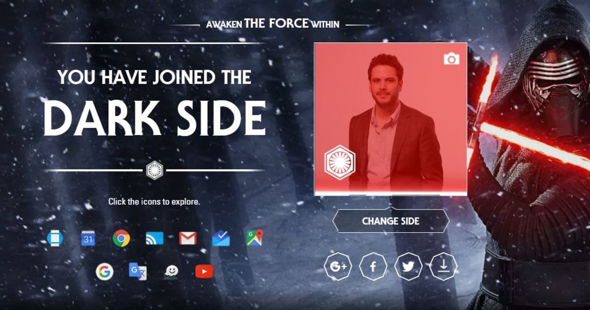 Choose Dark or Light Side with Google 'Star Wars' Mode