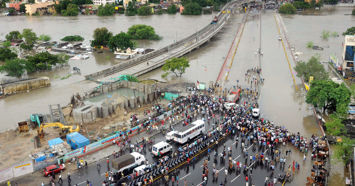 Biggest Flood in More Than a Century Paralyzes Indian City