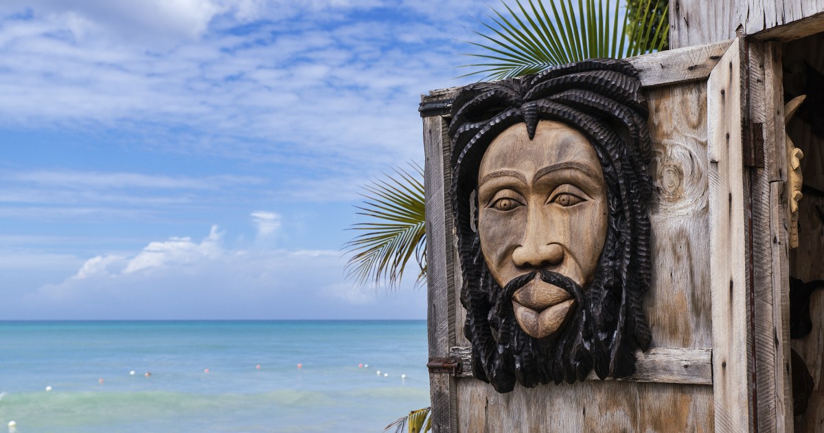 Jamaican Wood Statues/ Jamaican Totems/ Jamaican Male and Female high quality Carvings