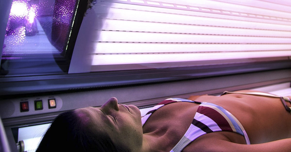 tanning bed tan