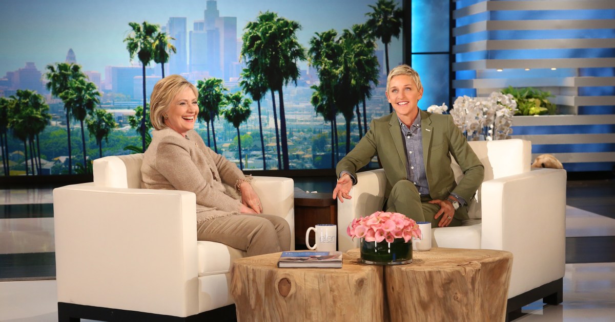 Clinton Talks Selfies, Kim Kardashian with Ellen DeGeneres