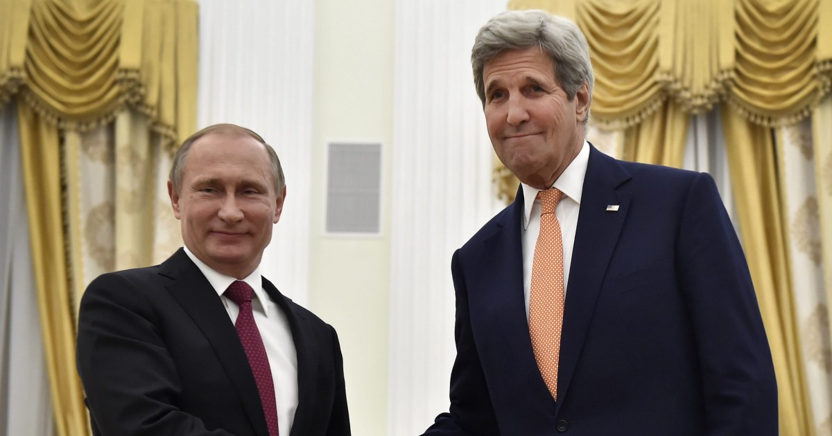 Emotional Baggage: Vladimir Putin Ribs John Kerry Over Carrying His Own ...