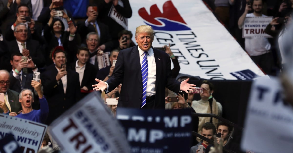 Men Brawl at N.Y. Trump Rally as Candidate Complains of 'Crooked ...