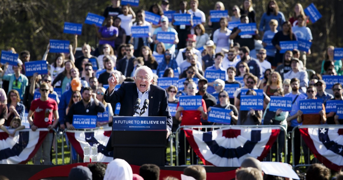 Sanders Campaign Claims RecordBreaking Crowd at New York Rally