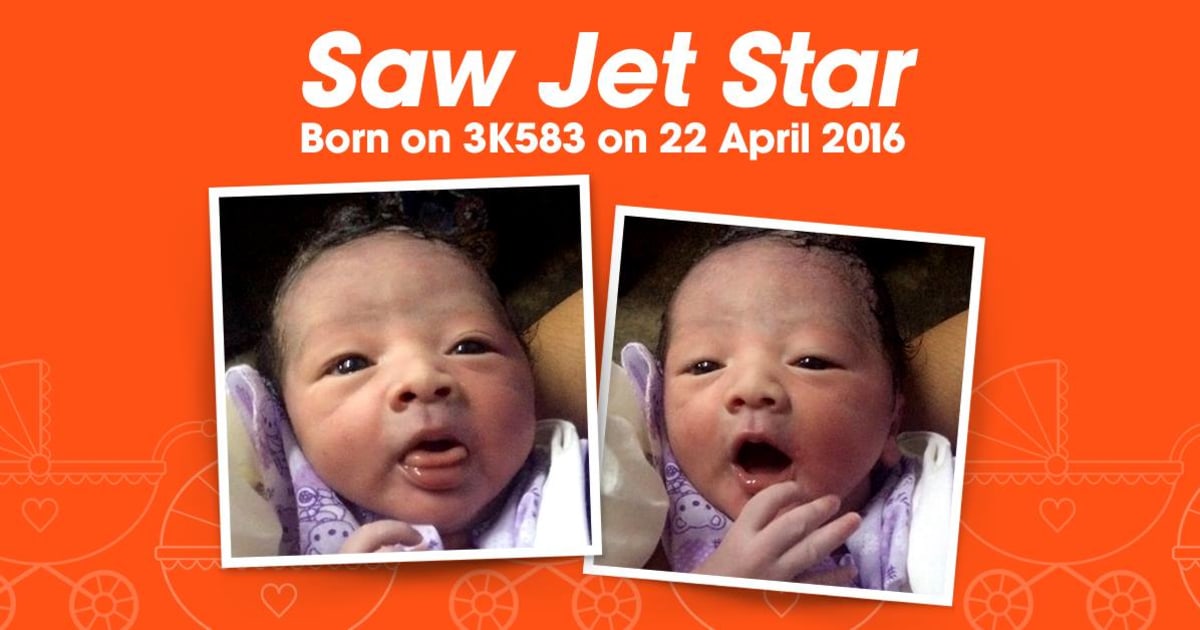 Baby Born Aboard Jetstar Asia Flight Is Named After Airline