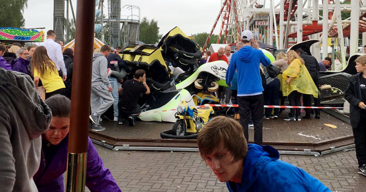 8 Children 2 Adults Hurt in Scottish Roller Coaster Derailment