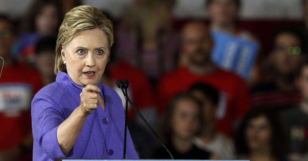 Clinton Widens Lead Over Donald Trump in NBC Poll