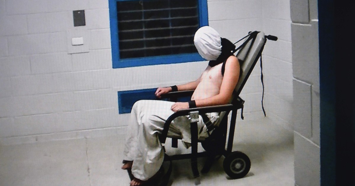 Australia Prison Guards Taped Strapping Half-Naked Hooded 