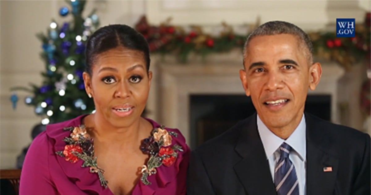 'Merry Christmas Everybody' Obamas Share Final Holiday Address