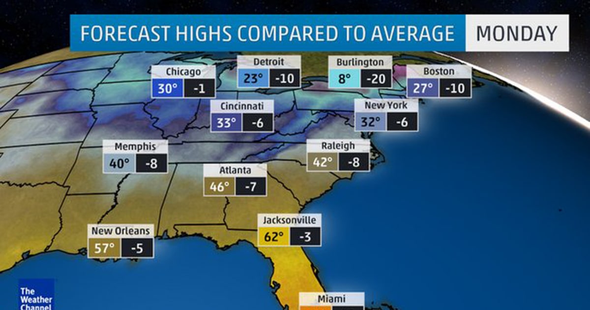 East Braces for First Cold Spell as Midwest Cleans Up After Historic ...
