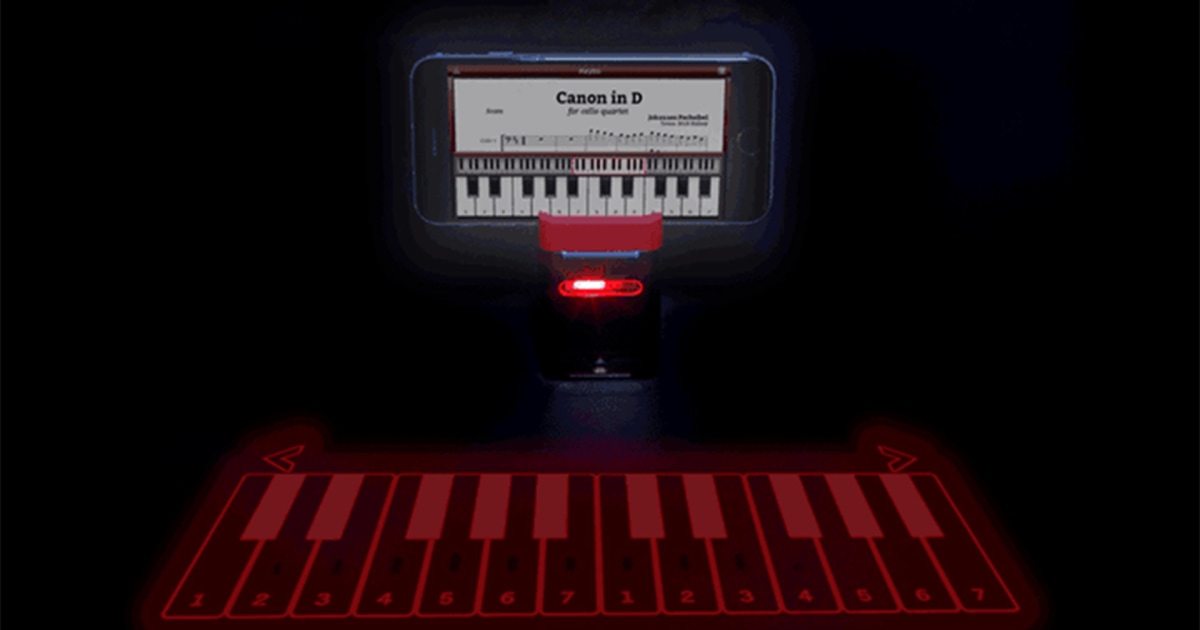 The iKeybo Is a Laser Projection Keyboard That Fits in Your Pocket