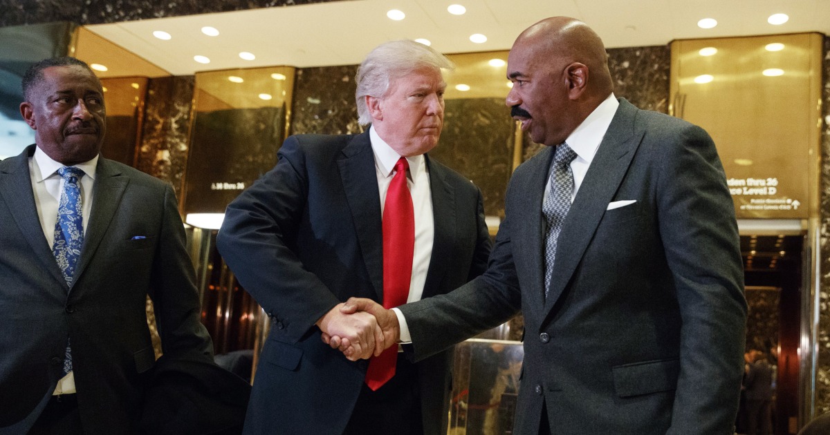 Comedian Steve Harvey Meets With Donald Trump