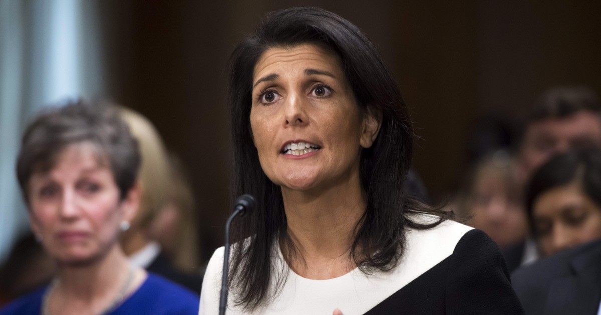 Nikki Haley Becomes Latest Trump Cabinet Pick to Criticize Russia