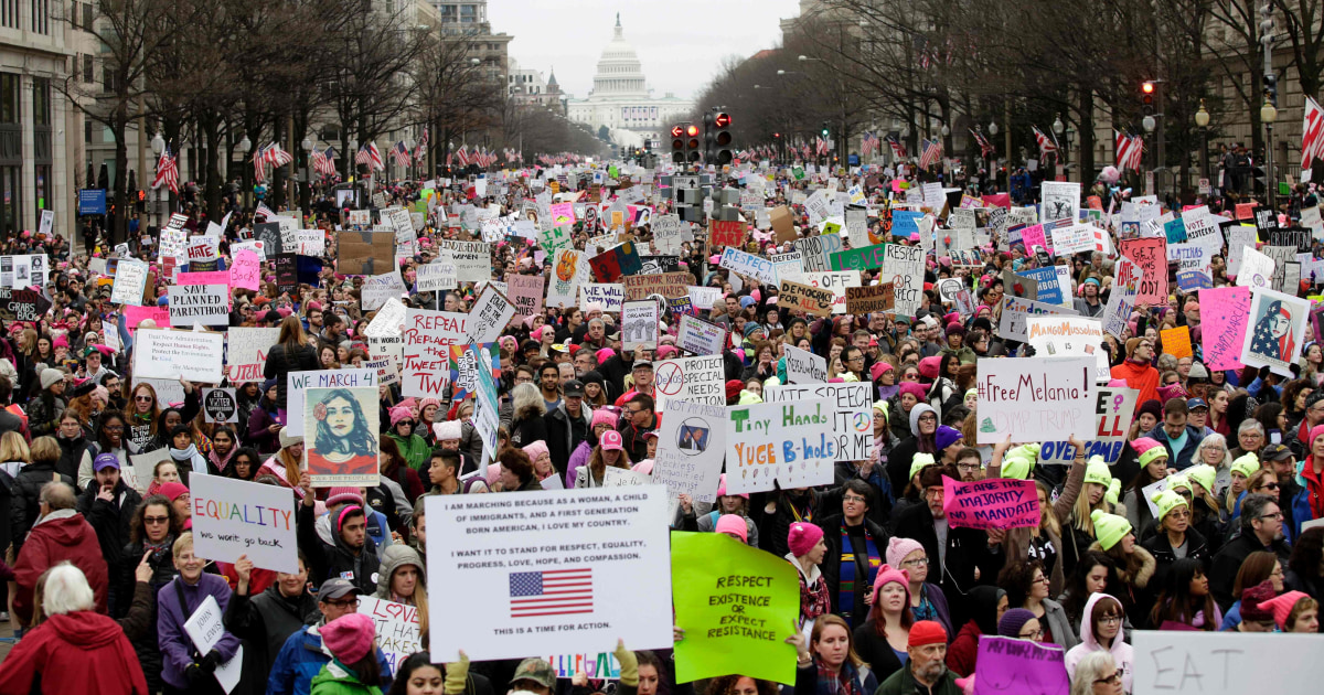 Women's Marches Held Around The World In Solidarity With D.C. Demonstration