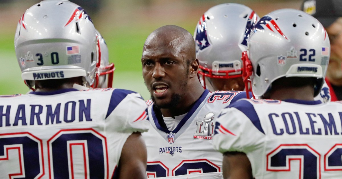 Devin McCourty dedicates first interception to James White