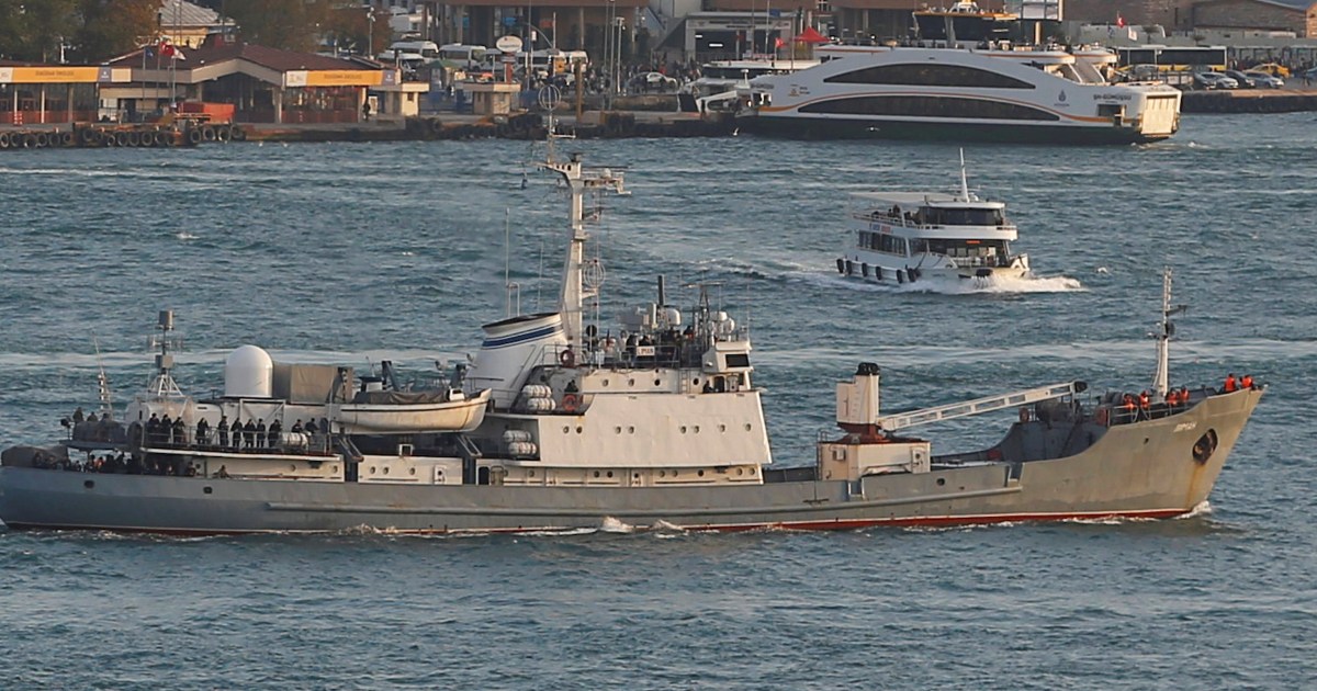 Russian Navy Ship Sinks In Black Sea After Collision With Freighter