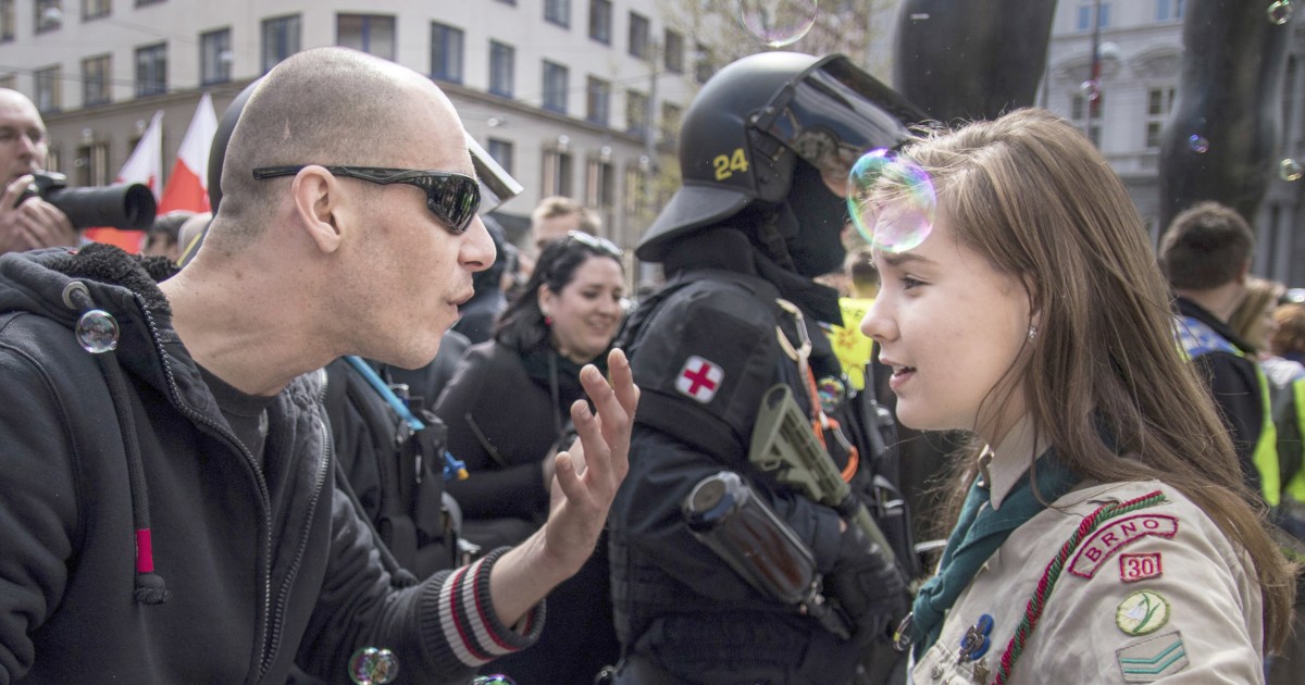 Czech Girl Scout Whose Confrontation With Neo-Nazis Went Viral Now Getting  Police Protection