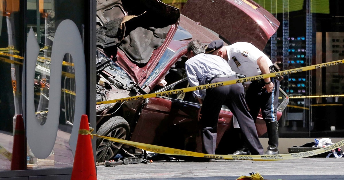 New Yorkers Run For Cover as Car Rams Into Pedestrians in Times Square