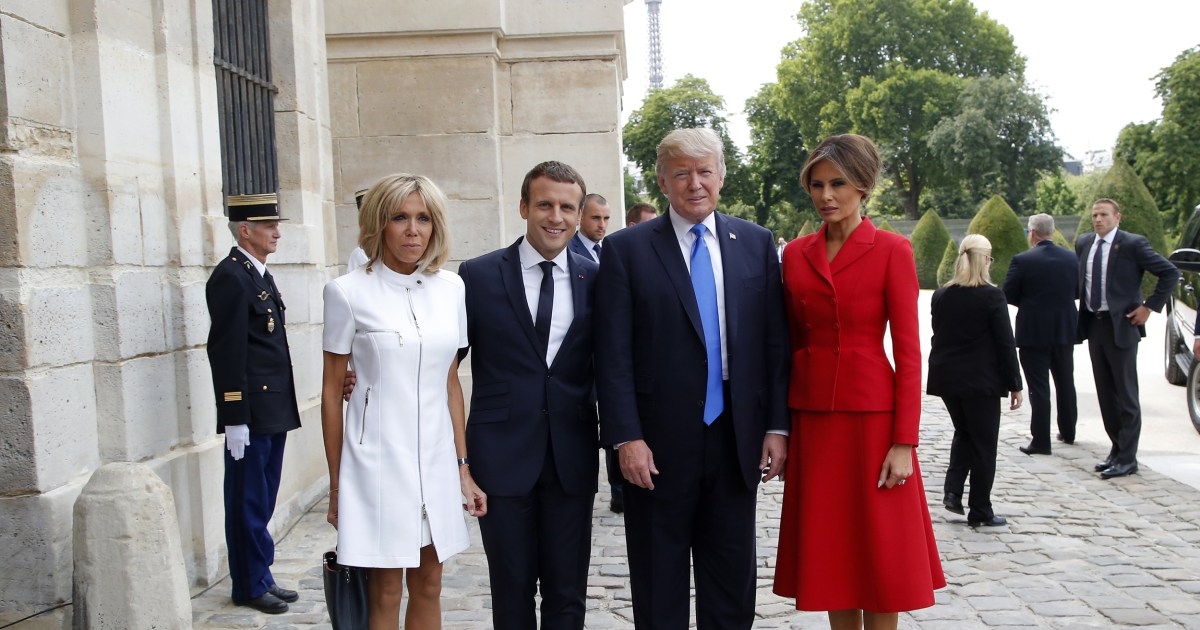 Trump Tells French First Lady Shes In Such Good Shape