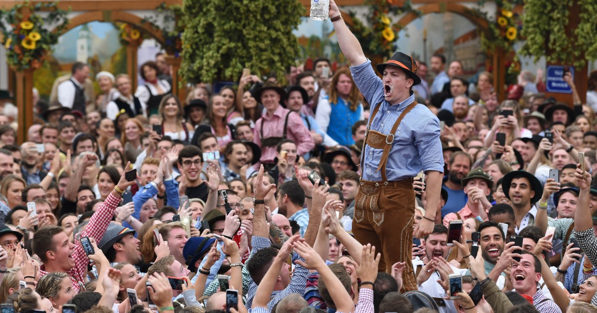 Oktoberfest Plastered With Millions Of Happy Germans Tourists