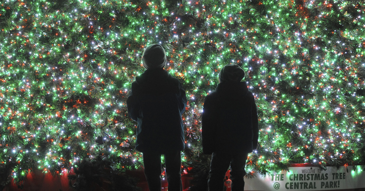 Twinkling holiday lights spread cheer around the world