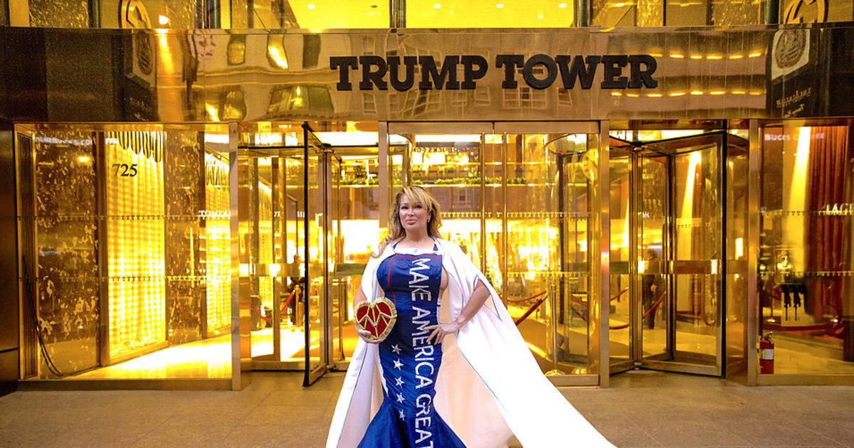 One year later MAGA dress designer still wants to promote peace love